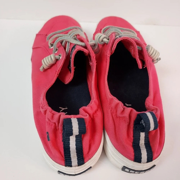 Sperry Women’s Crest Ebb Raspberry Canvas Lace Up Sneakers in Size 7.5M - Picture 5 of 14